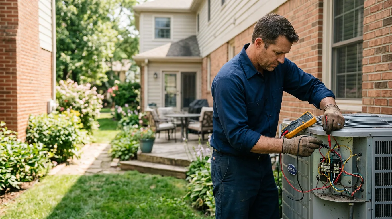 HVAC technician working near Grundy, VA